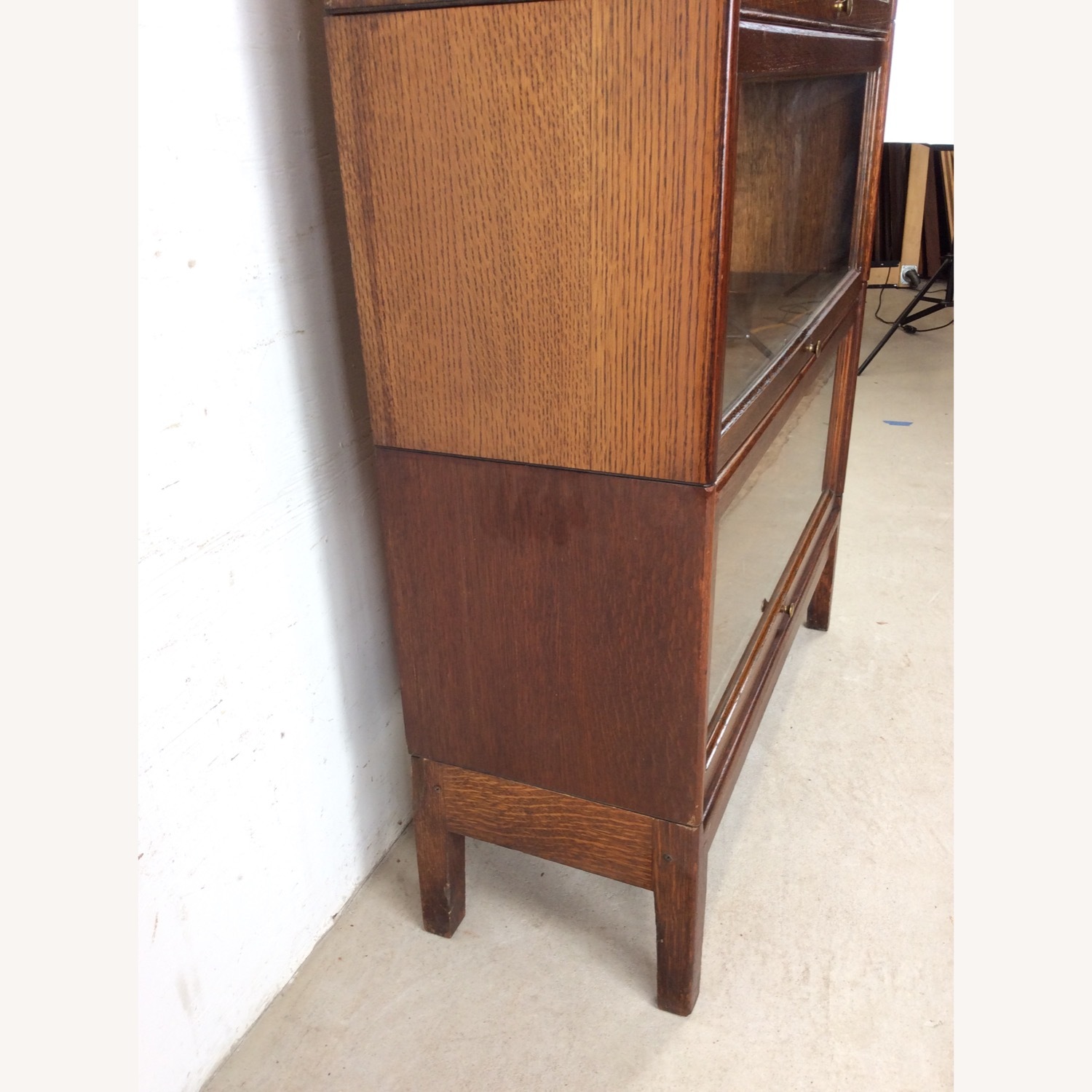 Antique Oak 4 Stack Barrister Bookcase - image-15