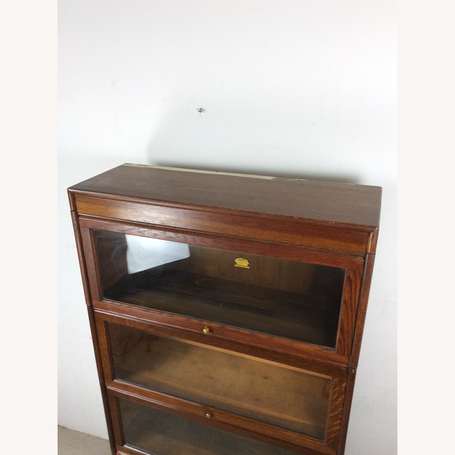 Antique Oak 4 Stack Barrister Bookcase - image-2
