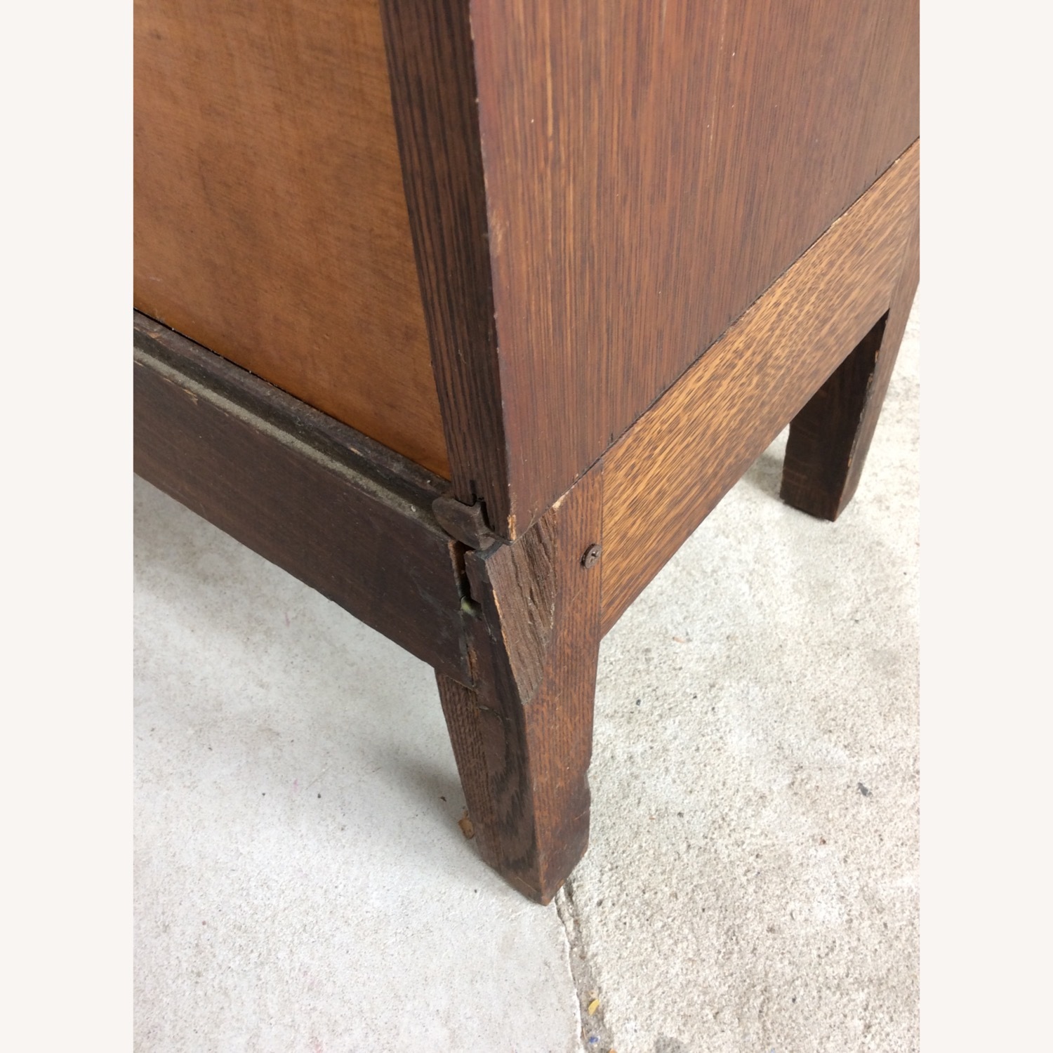 Antique Oak 4 Stack Barrister Bookcase - image-24