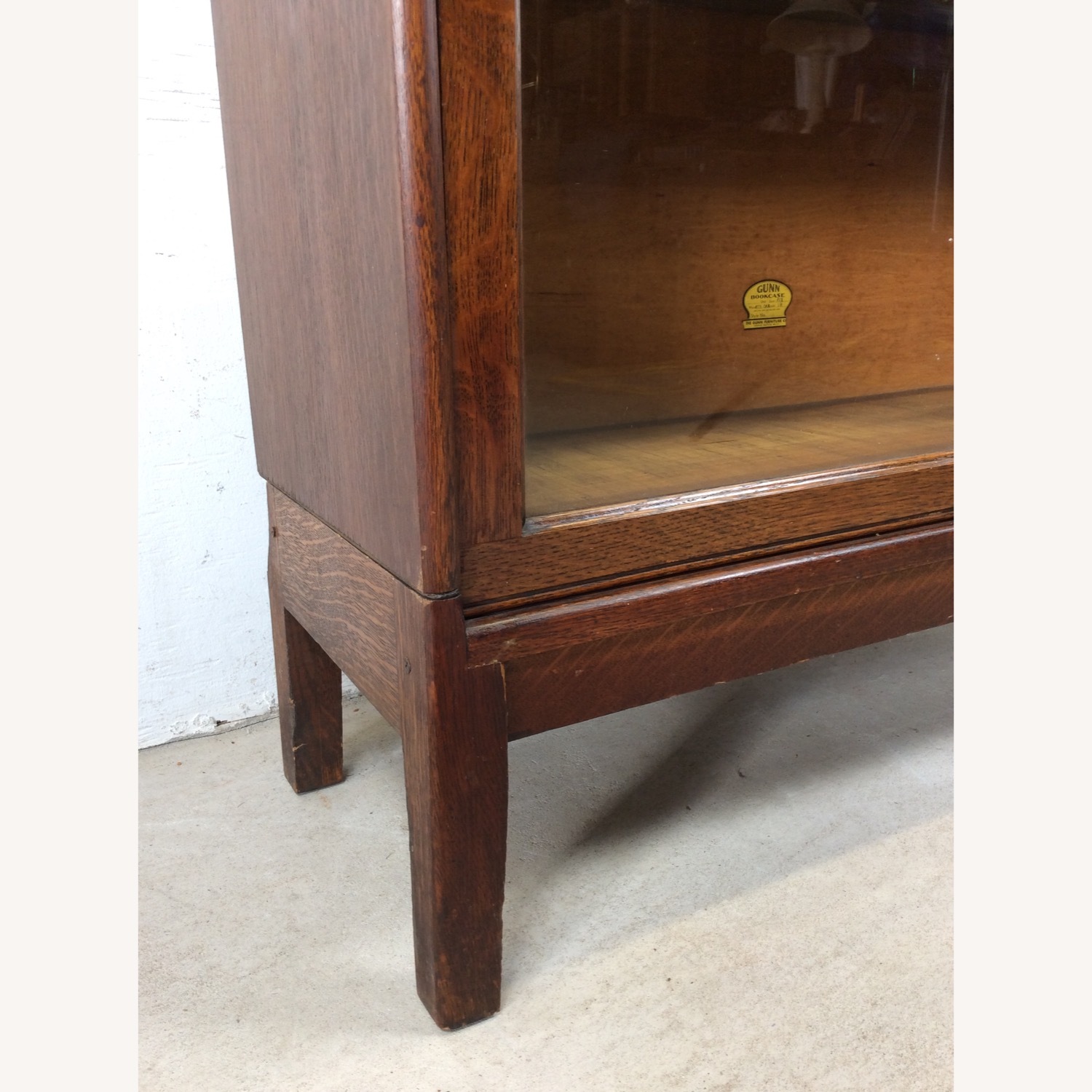 Antique Oak 4 Stack Barrister Bookcase - image-8