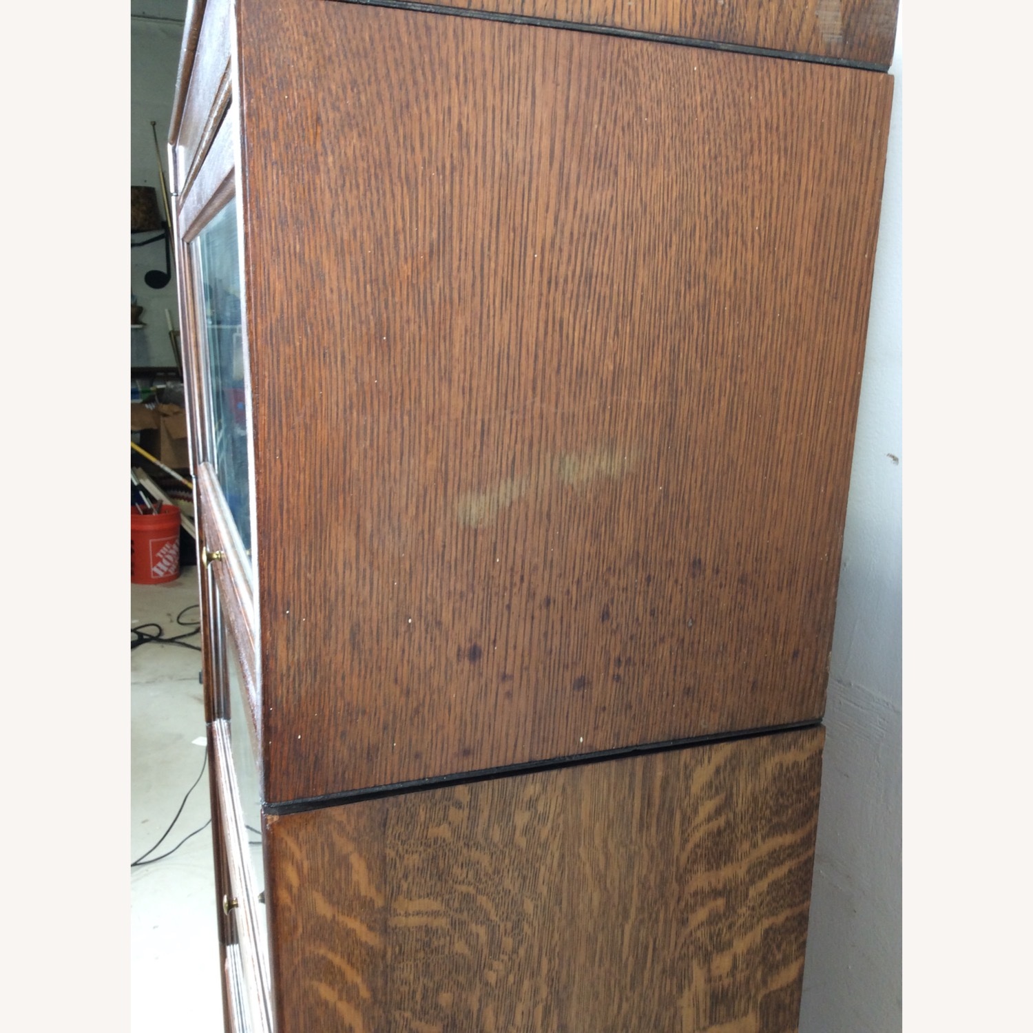 Antique Oak 4 Stack Barrister Bookcase - image-12