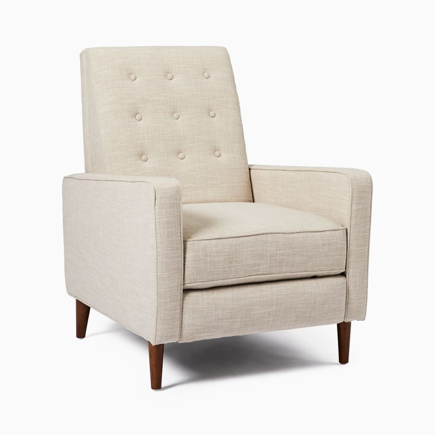 West Elm Light Gray Fabric Armchair - image-6