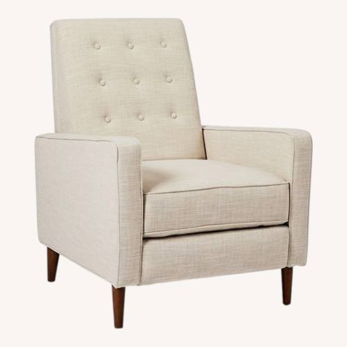 Used West Elm Light Gray Fabric Armchair for sale on AptDeco