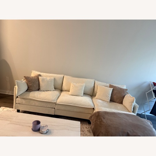 Used Cream Sectional Sofa for sale on AptDeco