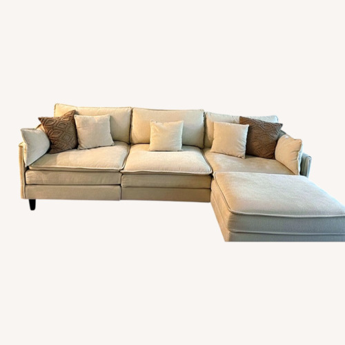 Used Cream Sectional Sofa for sale on AptDeco