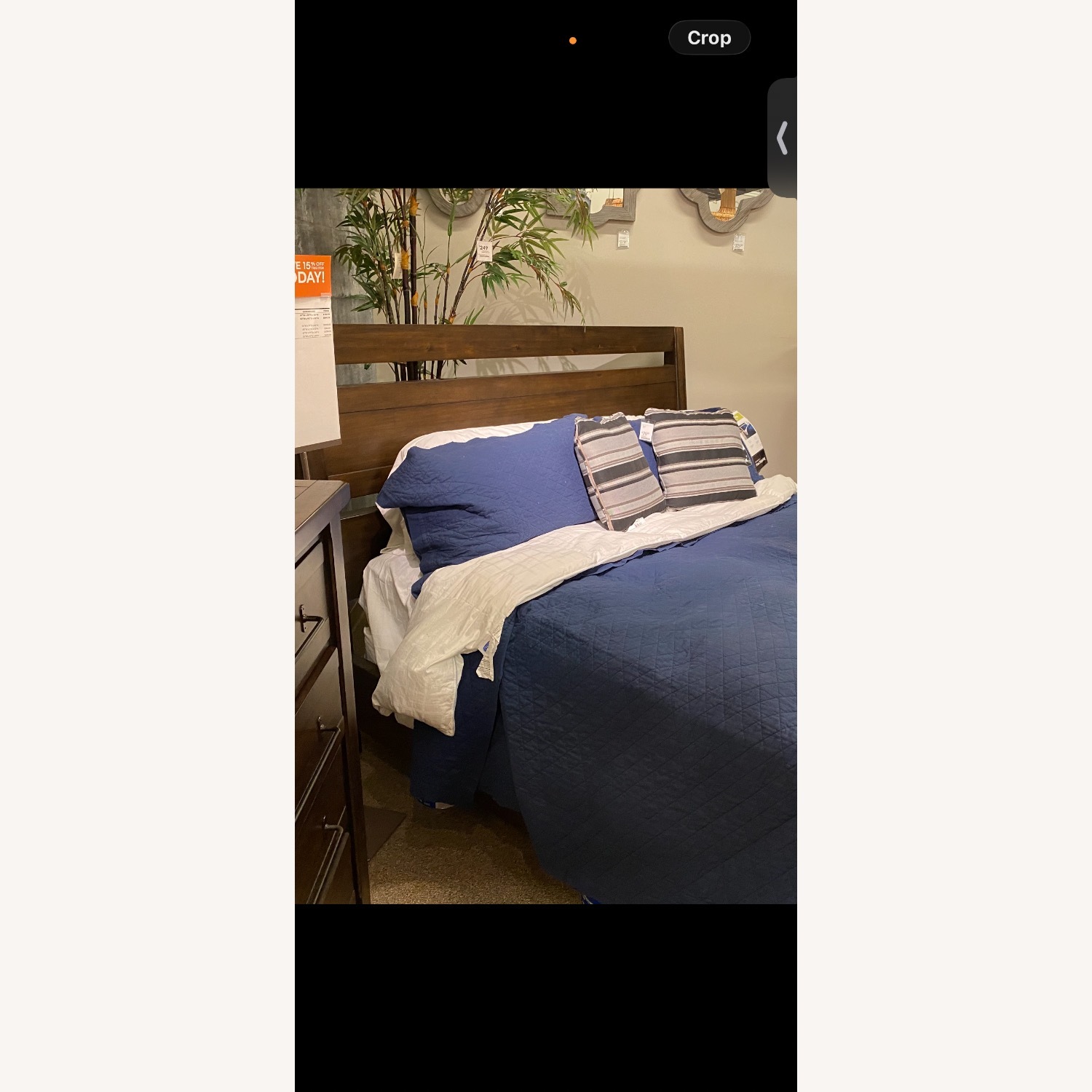 Ashley Dark Wood King Bed Frame and Headboard - image-3
