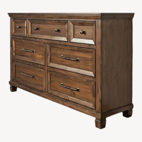Used Ashley Furniture Dark Brown Wood Dresser for sale on AptDeco