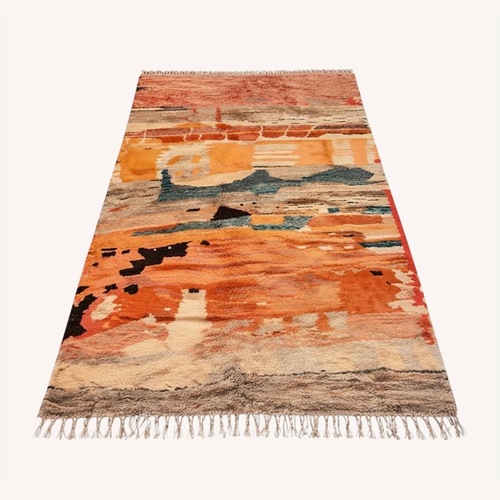 Used Wool Blend Area Rug 8' x 10' for sale on AptDeco