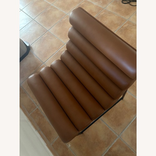 Used Vail Counter Height Stool - Brown Leather for sale on AptDeco