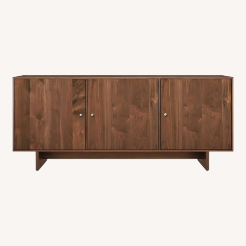 Used Room & Board Walnut Hudson Cabinet 65"w 20"d 28"h for sale on AptDeco
