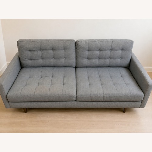 Used Crate & Barrel Blue Fabric 2 Seater Sofa for sale on AptDeco