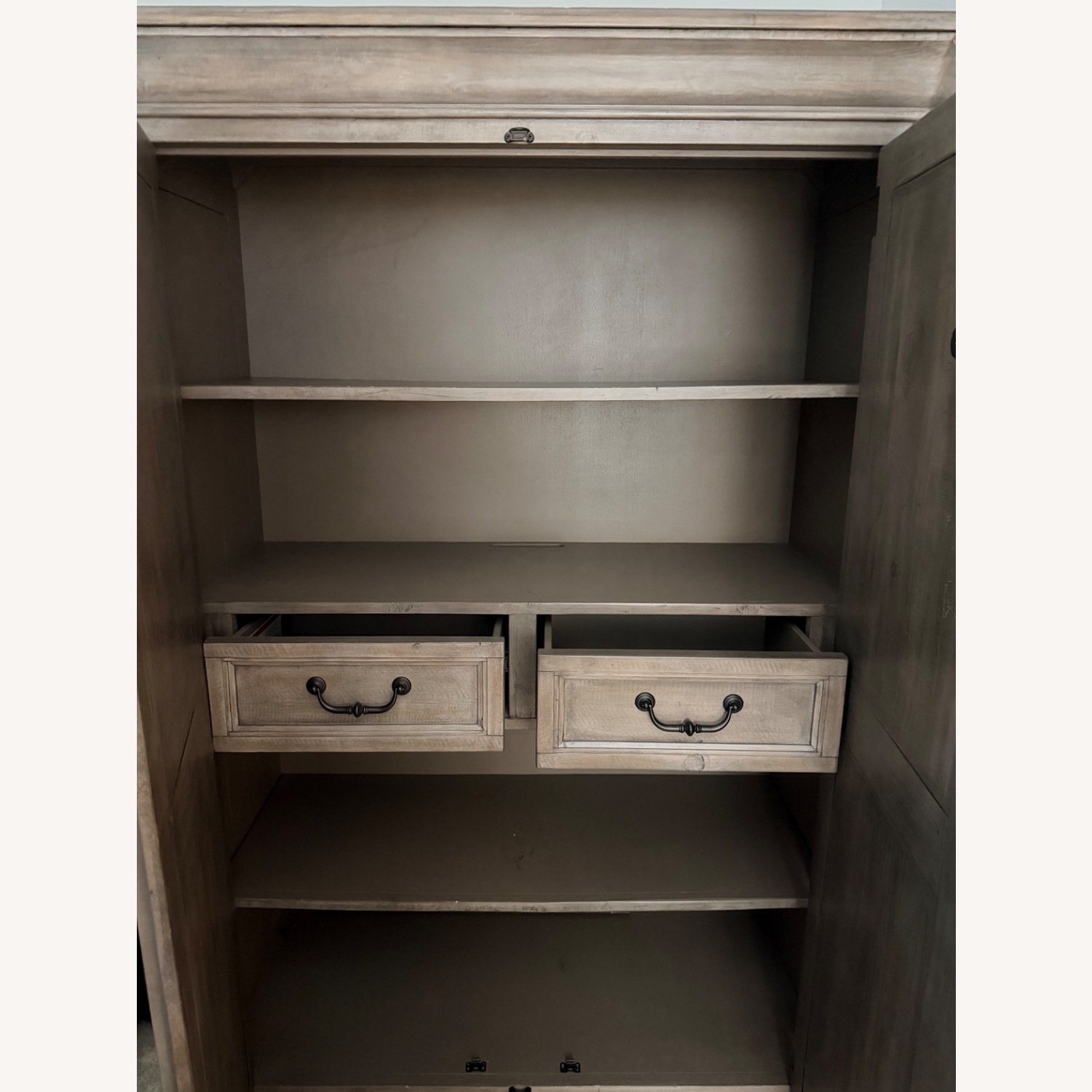 Vintage/Antique Light Brown Wood Chest - image-2