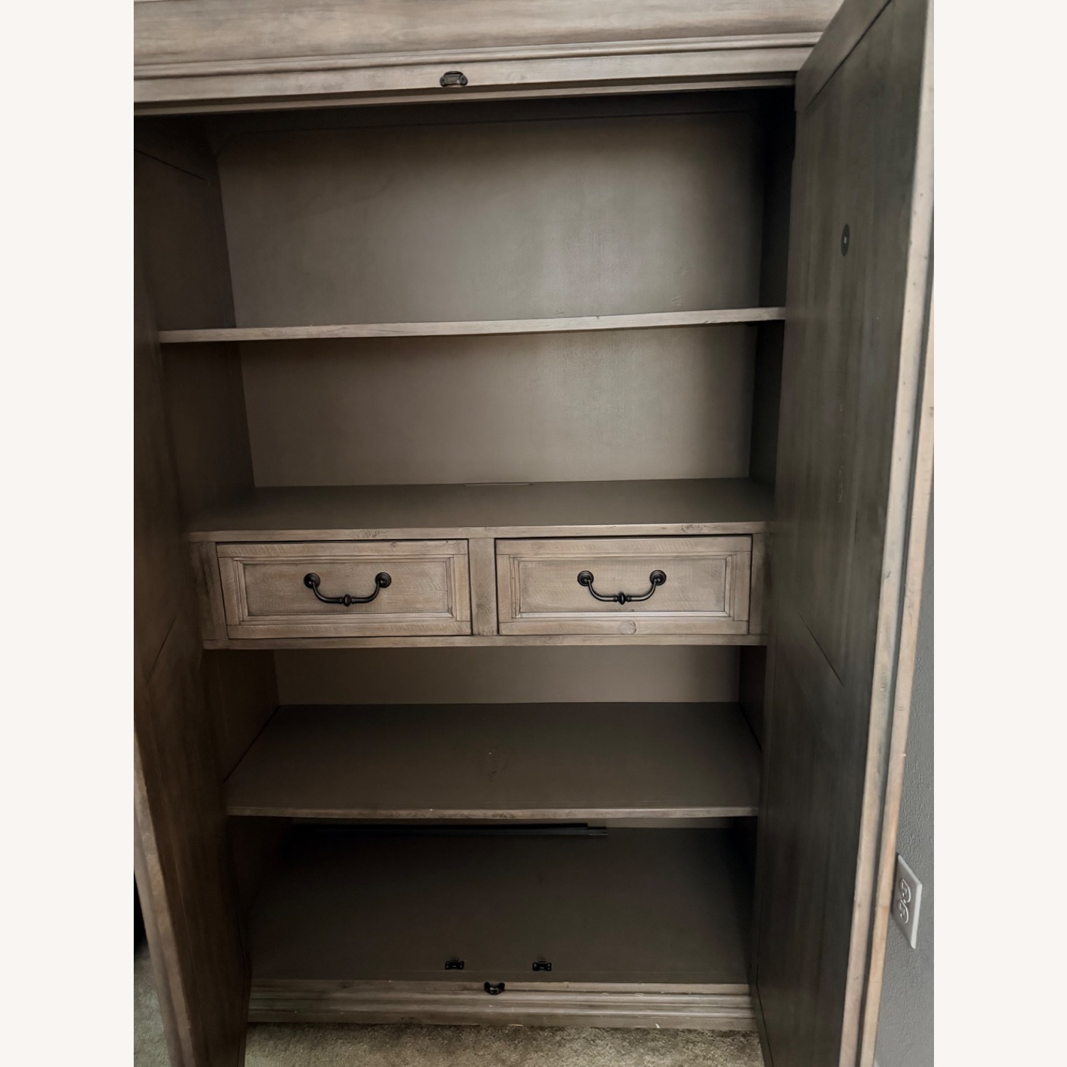 Vintage/Antique Light Brown Wood Chest - image-3