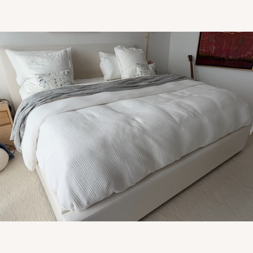 Used Restoration Hardware Modena Fabric Panel King Bed for sale on AptDeco