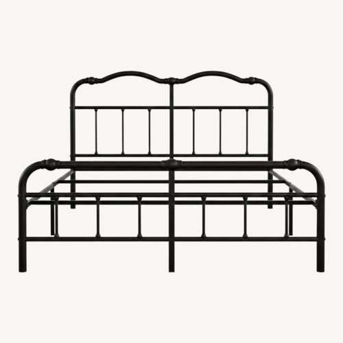 Used Amazon Black Industrial Queen Bed Frame for sale on AptDeco