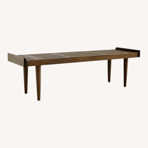 Used Crate & Barrel Tate Slatted Bench for sale on AptDeco