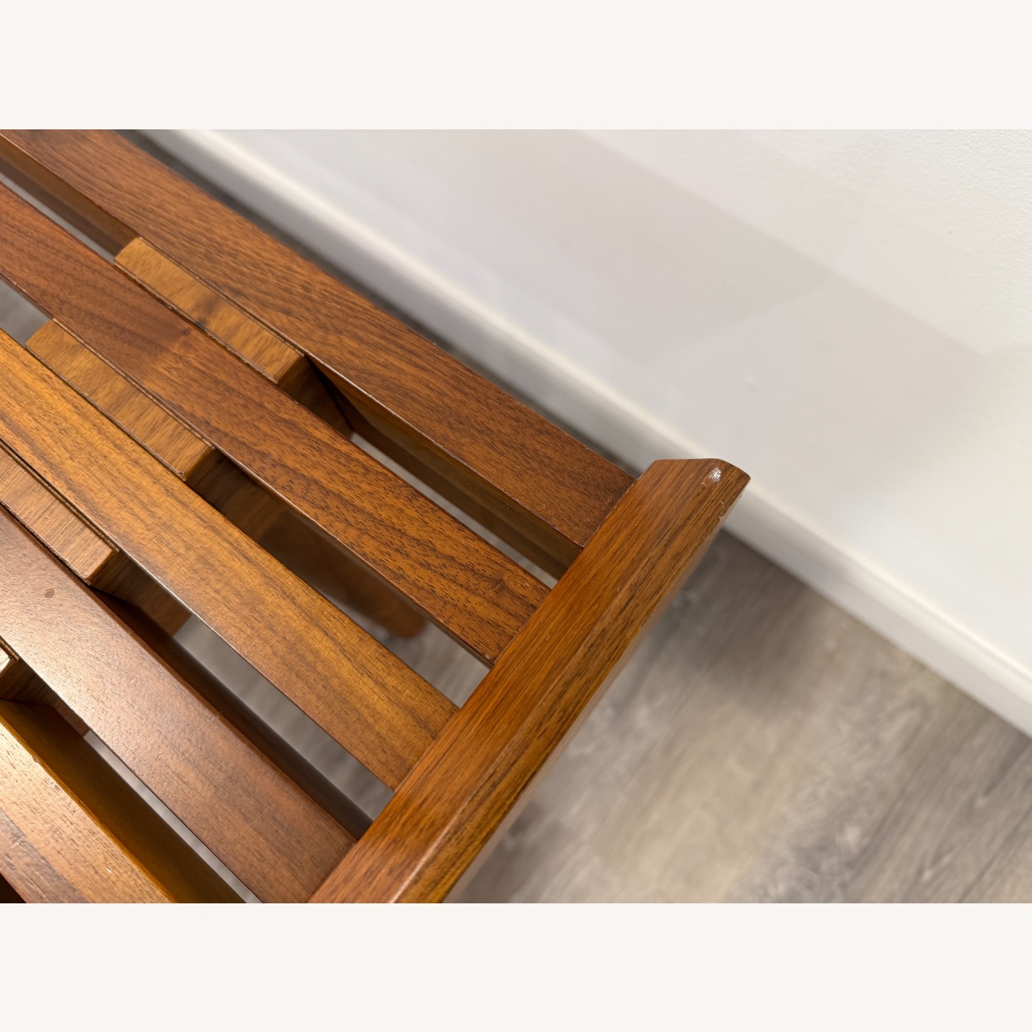 Crate & Barrel Tate Slatted Bench - image-3
