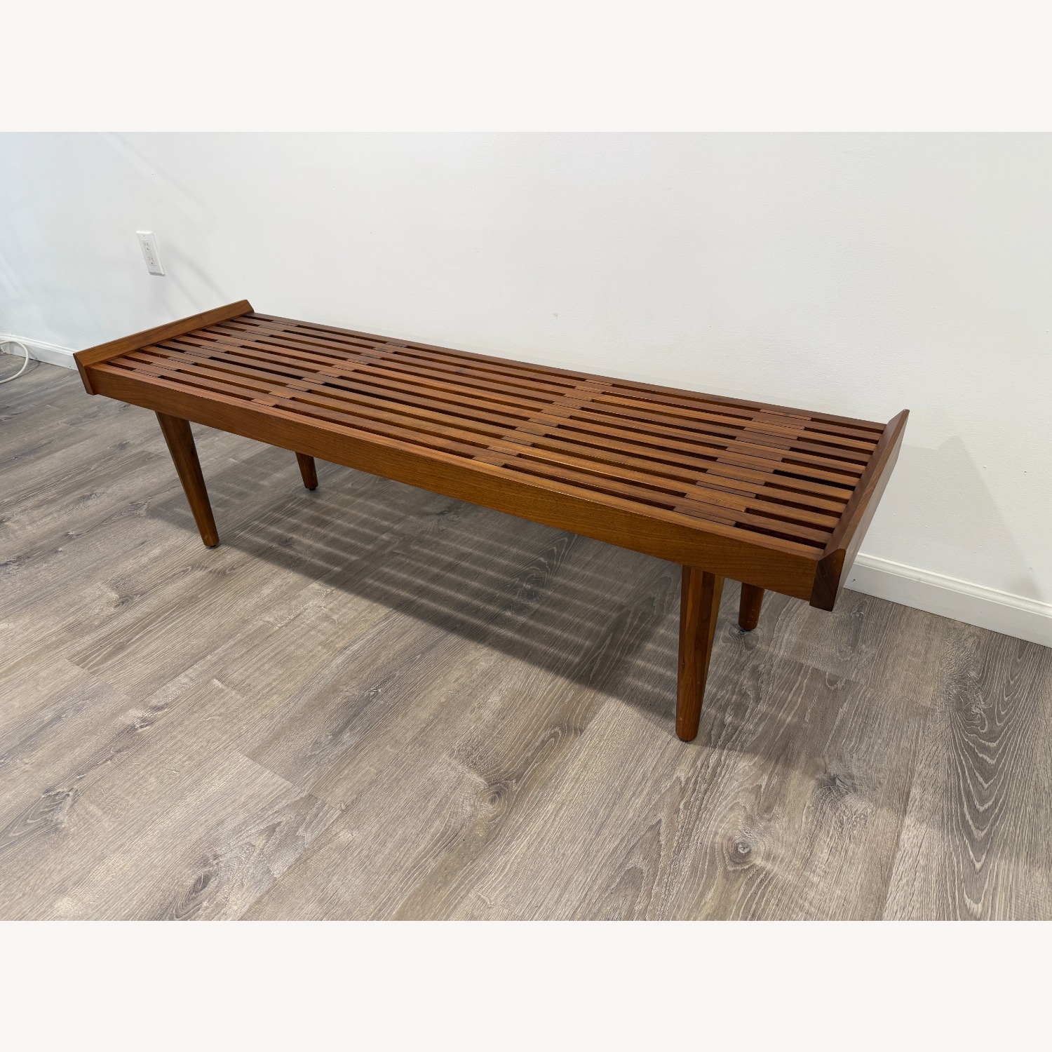 Crate & Barrel Tate Slatted Bench - image-2