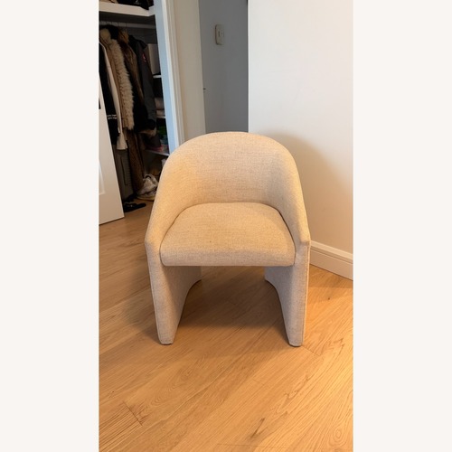 Used West Elm Adler Dining Chair Sand, Deco Weave for sale on AptDeco