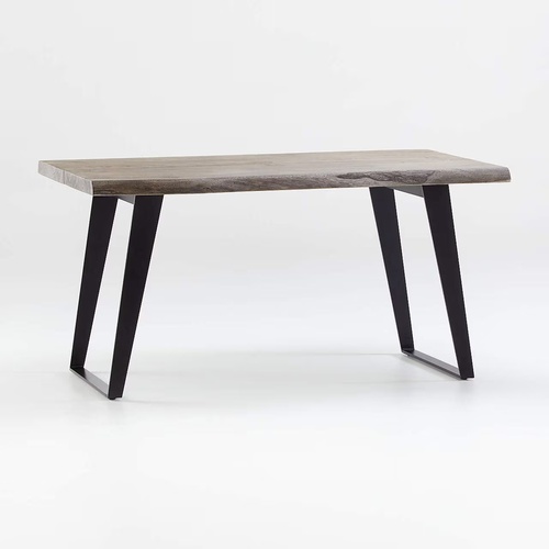 Used Crate & Barrel Yukon Grey Wood Dining Table for sale on AptDeco