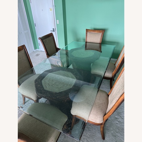 Used Glass Dining Set for sale on AptDeco