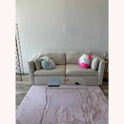 Used Greylan Modern Upholstered Modular Sofa with Toss Pillows for sale on AptDeco