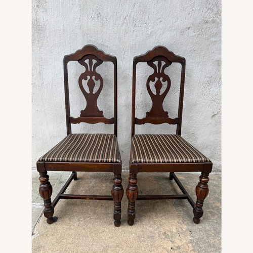 Used Dark Brown Wood Dining Chairs for sale on AptDeco