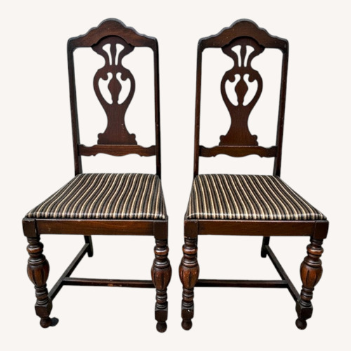 Used Dark Brown Wood Dining Chairs for sale on AptDeco