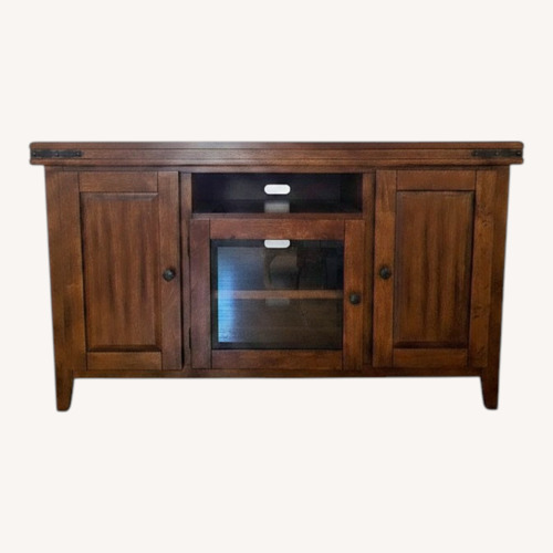 Used Bob's Discount Furniture Dark Brown Media Storage for sale on AptDeco