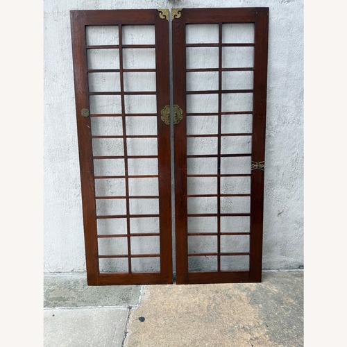 Used Dark Brown Wood Room Dividers for sale on AptDeco