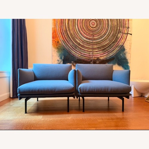 Used Muuto Blue 2 Seater Sofa for sale on AptDeco