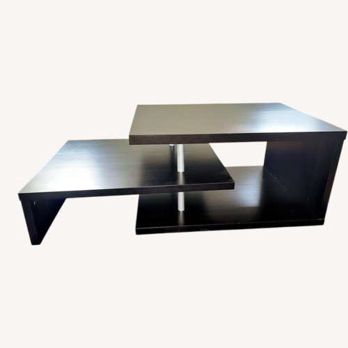 Used Dark Brown Wood Coffee Table for sale on AptDeco