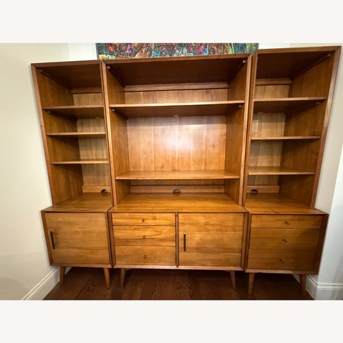 Used West Elm Mid-Century Media 6-Piece Set – Acorn for sale on AptDeco