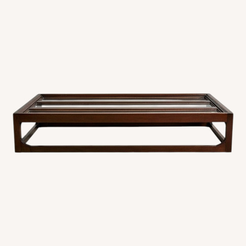 Used Vintage/Antique Finds Dark Brown Coffee Table for sale on AptDeco
