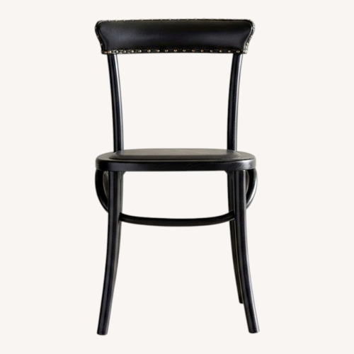 Used Pottery Barn Lucas Black Dining Chairs Set of 6 for sale on AptDeco