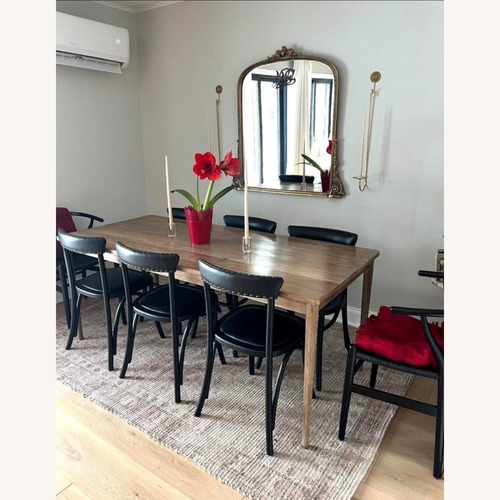 Used Pottery Barn Lucas Black Dining Chairs Set of 6 for sale on AptDeco
