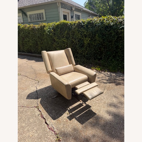 Used Restoration Hardware Luke Light Brown Leather Recliner for sale on AptDeco