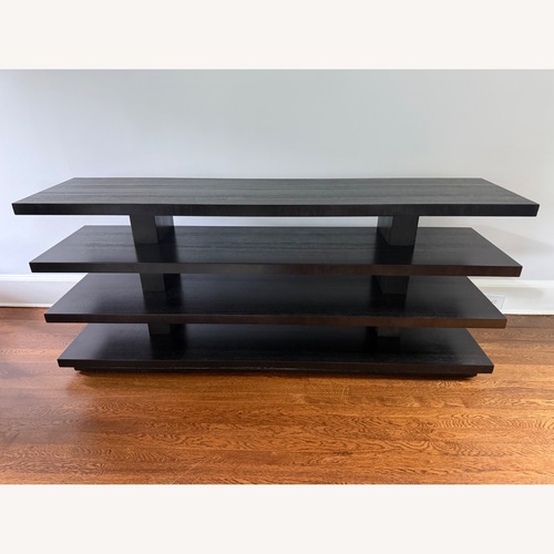 Used AllModern Carrera 72" Black Wood Side Table for sale on AptDeco