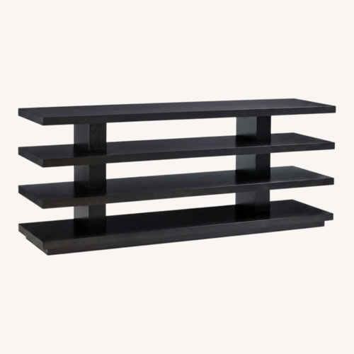 Used AllModern Carrera 72" Black Wood Side Table for sale on AptDeco