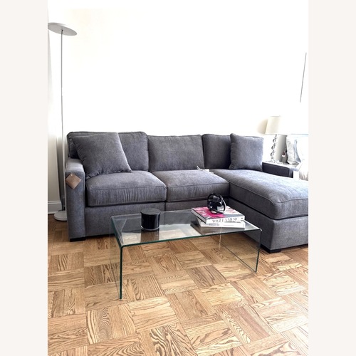 Used Macy's Radley Dark Gray Fabric 3+ Piece Sectional for sale on AptDeco