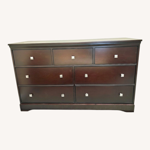 Used Dark Brown Wood Dresser for sale on AptDeco