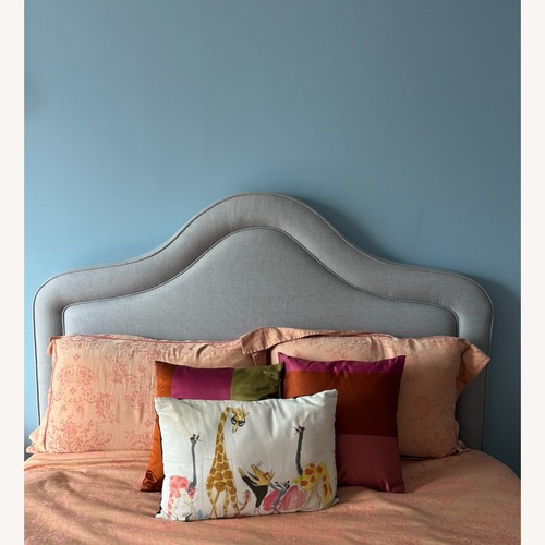 Used Custom Camelback Queen Headboard for sale on AptDeco
