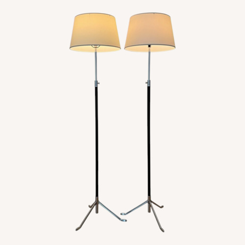 Used Pair of Crate & Barrel Tripod Floor Lamps for sale on AptDeco