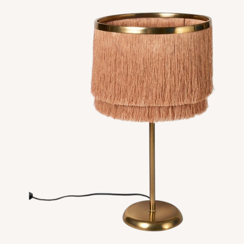 Used Nappa Oliver Bonas Table Lamps Pink/Gold for sale on AptDeco