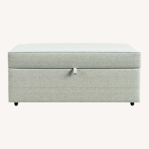 Used Pottery Barn Buchanan Storage Ottoman for sale on AptDeco