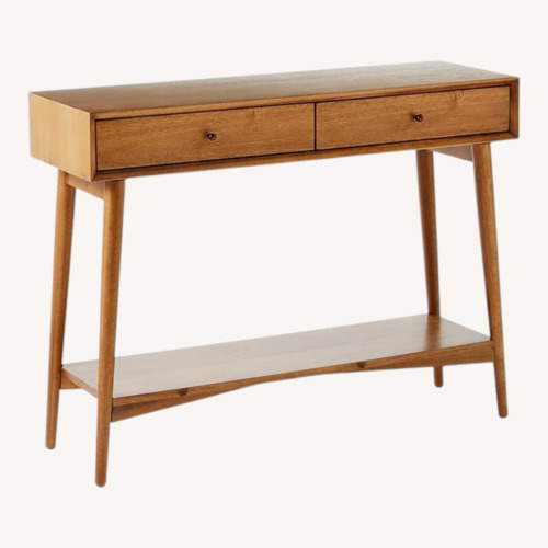 Used West Elm Light Brown Wood Console for sale on AptDeco