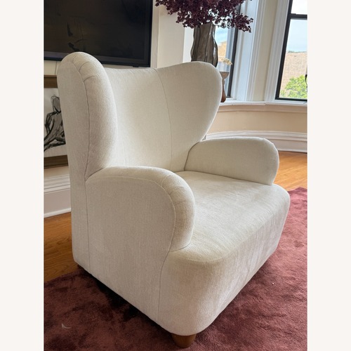 Used White Armchair for sale on AptDeco