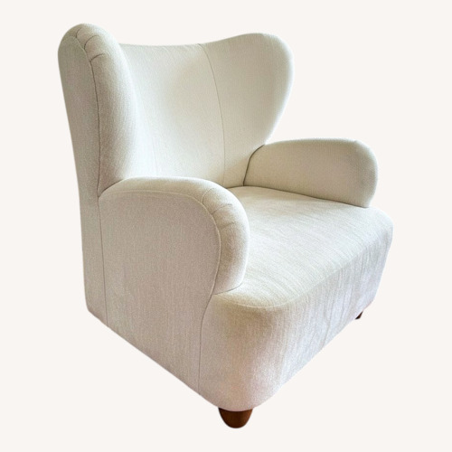 Used White Armchair for sale on AptDeco