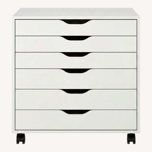 Used IKEA White Wood Media Storage for sale on AptDeco