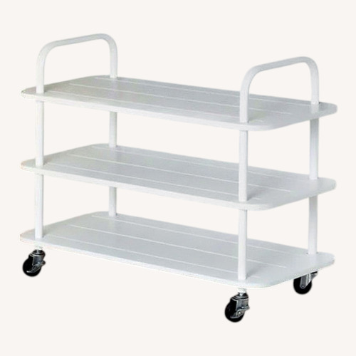 Used Target Brightroom White Metal Sideboard for sale on AptDeco